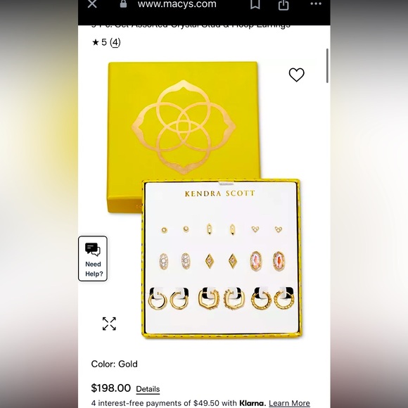 NEW-Kendra Scott earring set - Picture 3 of 8